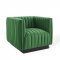 Conjure Sofa in Emerald Velvet Fabric by Modway w/Options