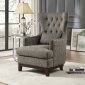 1217F3S Set of 2 Accent Chairs in Brown-Gray by Homelegance