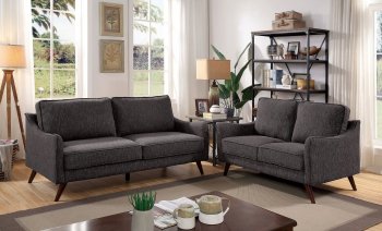 Maxime Sofa & Loveseat Set CM6971GY in Gray Fabric w/Options [FAS-CM6971GY-Maxime]