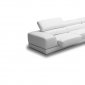 Chrysanthemum Sectional Sofa 1576 White Full Leather by VIG