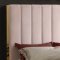 Becca Bed in Pink Velvet Fabric by Meridian w/Options