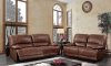 Nogales Power Motion Sofa CM6571 in Brown Leather Match w/Opt