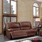 Nogales Power Motion Sofa CM6571 in Brown Leather Match w/Opt