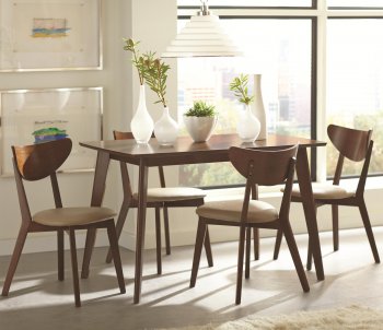 103061 Kersey 5Pc Dining Set in Chestnut Coaster w/Options [CRDS-103061-103062 Kersey]