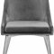 Karina Dining Chair 784 Set of 2 Grey Velvet Fabric by Meridian