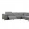 Cinque Power Recliner Sectional 8256FBR in Gray by Homelegance