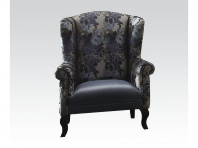 59222 Fatine Accent Chair in Black & Blue by Acme