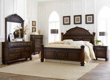 2207 Chantilly Glen Bedroom by Homelegance Dark Cherry w/Options [HEBS-2207 Chantilly Glen]