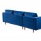 Como Sectional Sofa TOV-L4128 in Navy Velvet by TOV Furniture