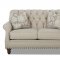 Burbank Sofa in Ecru Fabric by Klaussner w/Options