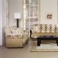 Stylish Living Room w/Storage Sleeper Sofa in Mustard Fabric