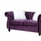 Thotton Sofa LV00340 in Purple Velvet by Acme w/Options