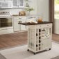 Canela 4697CM-07 Kitchen Cart w/Drop Leaf by Homelegance