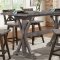 Amsonia 7Pc Counter Ht Dinette Set 5602-36 -Gray & Antique Black