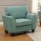 Adair Sofa & Loveseat Set 8413TL in Teal Fabric by Homelegance