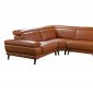 Mercer Sectional Sofa Adobe Orange Leather by Beverly Hills