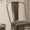 106016 Metal Barstool Set of 2 in Antique Style Brown by Coaster