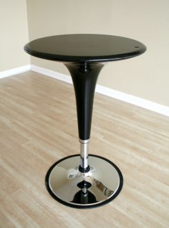 Artistic Bar Table With Metallic Flat Base