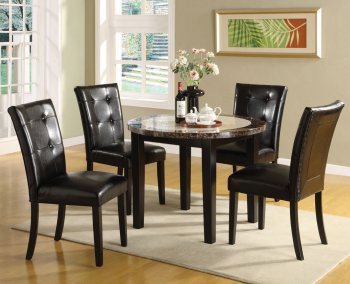 CM3188RT-40 Atlas III 5PC Dining Set w/Faux Marble Top [FADS-CM3188RT-40 Atlas III]