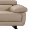 Gypsum Sectional Sofa 31020 in Taupe Half Leather by VIG