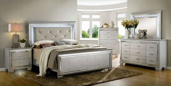 Bellanova 7979SV Bedroom in Silver Tone w/Options [FABS-CM7979SV Bellanova]