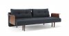 Recast Plus Sofa Bed w/Walnut Arms in 515 Nist Blue - Innovation