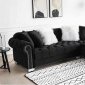 MS2135 Sectional Sofa in Black Velvet by VImports