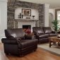 Colton Sofa 504411 in Brown Bonded Leather by Coaster w/Options