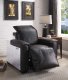 Nernoss Power Recliner 59943 in Dark Brown Leather by Acme