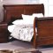 Brown Cherry Finish Classic Bedroom w/Optional Case Goods