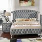 Alzir Bedroom CM7150 in Gray Flannelette w/Options