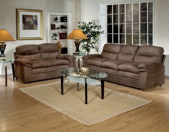 1016 Sofa in Mocha Microfiber w/Options [EGS-1016]