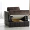 Elegant Two-Tone Living Room with Storage Sleeper Sofa