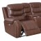 Hubble Power Motion Sofa in Brown PU by Klaussner w/Options