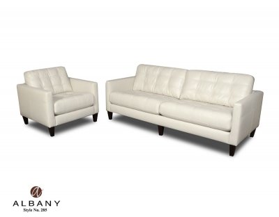 Milano Ice Contemporary Sofa & Loveseat Set w/Options