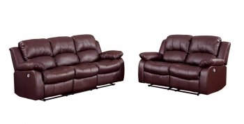 Cranley Power Motion Sofa 9700BRW in Brown by Homelegance [HES-9700BRW-PW Cranley]