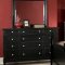 Black Finish Elegant Classic Bedroom w/Optional Items