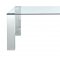 Staunch Dining Table Glass Top & Stainless Steel Legs by Modway