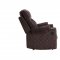 Aulada Motion Sofa 56905 in Chocolate Fabric by Acme w/Options