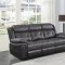 Saybrook Motion Sofa 609144 Charcoal & Black by Coaster