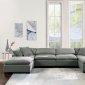 Kerry Modular Sectional Sofa in Gray Linen by Acme w/Options