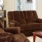 50220 Obert Reclining Sofa in Brown Fabric by Acme w/Options