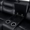 Cavan Motion Sectional CM6650BK in Black Leatherette