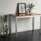 White & Orange Two-Tone Finish Modern Dining Table w/Options