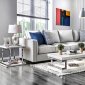 Ornella Sectional SM2671 in Light Gray Linen-Like Fabric w/Opt