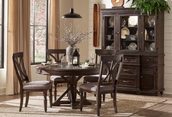 Cardano Dining Table 1689-54 in Charcoal - Homelegance w/Options [HEDS-1689-54-Cardano]