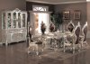 Metallic Finish Traditional 7Pc Formal Dining Set w/Options