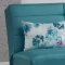 Romano Sofa Bed in Blue Fabric by Casamode