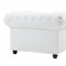 Chesterfield Sofa in White Leather by Modway w/Options