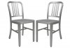 Alton Set of 4 Dining Chairs NA15 in Metal by LeisureMod